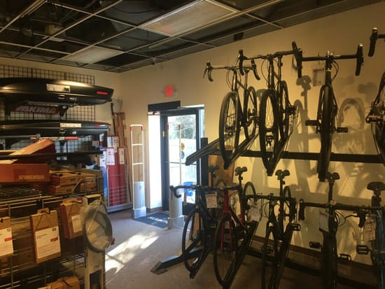 New Bike Shop entrance at Alpine Shop Kirkwood